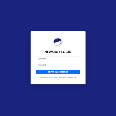 Screenshot Newsboy Login